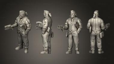 Military figurines Character Rick Blane 3d model