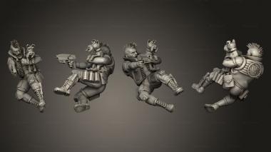 Military figurines Characters mitch martin and angola the dog 3d model
