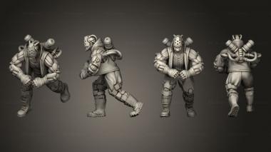 Military figurines Characters pedro hogan 3d model
