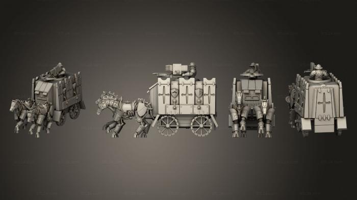 Military figurines (Chariot 1 Crossbow Version, STKW_4282) 3D models for cnc