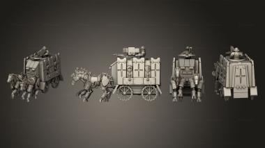 Military figurines Chariot 1 Crossbow Version 3d model
