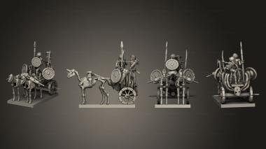Military figurines Chariot 1 3d model