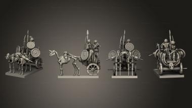 Military figurines Chariot 2 3d model