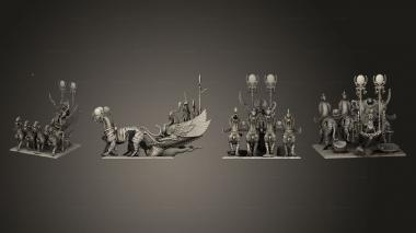 Military figurines Chariot Back 002 2 3d model