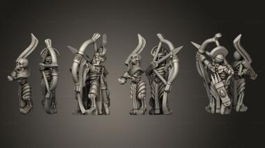 Military figurines Chariot Crew 02 3d model