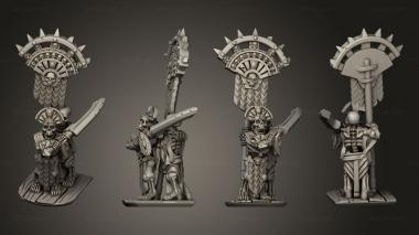 Military figurines Chariot Crew 04 3d model