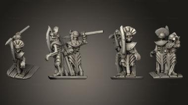 Military figurines Chariot Crew 05 3d model