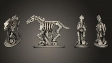 Military figurines Chariot Horse 04 3d model