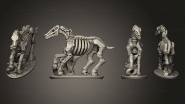 Military figurines Chariot Horse 06 3d model