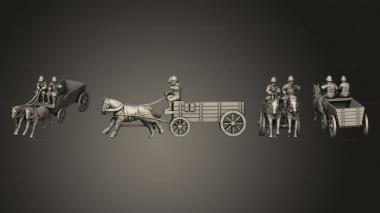 Military figurines Chariot 3d model