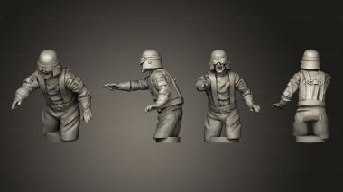 Military figurines Chicken Walker Crew 3d model