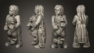Military figurines childwithpup 3d model