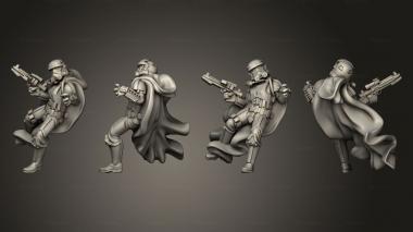 Military figurines choping 2 3d model