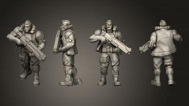 Military figurines Chrombane 3d model