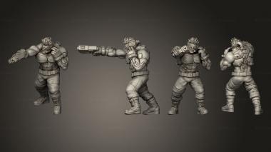 Military figurines CHUCK NORRIS PSYCHO EX SUPER SOLDIER 3d model