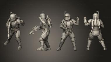 Military figurines Clan Korrin warden 2 3d model
