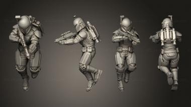 Military figurines clan Korrin warden 7 3d model
