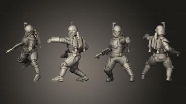 Military figurines clan Korrin warden 8 3d model
