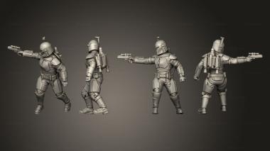 Military figurines clan Korrin warden 9 3d model