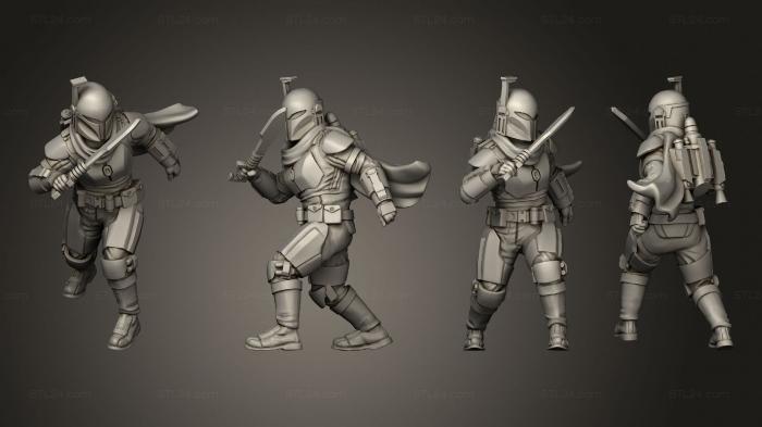 Military figurines (clan Korrin warden 10, STKW_4344) 3D models for cnc
