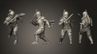 Military figurines clan Korrin warden 10 3d model