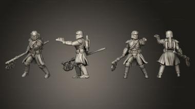 Military figurines Clan Korrin Wardens 2 3d model
