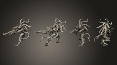 Military figurines Clan Wyzerd Skitterkin Shadowkin 3d model