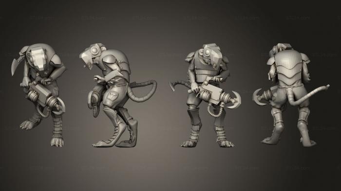 Military figurines (Clawpack Heavy 6, STKW_4353) 3D models for cnc