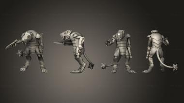 Military figurines Clawpack Melee V 8 3d model