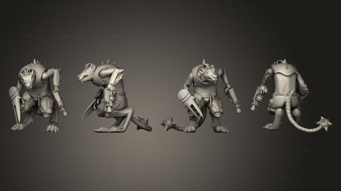 Military figurines (Clawpack Melee V 9, STKW_4364) 3D models for cnc