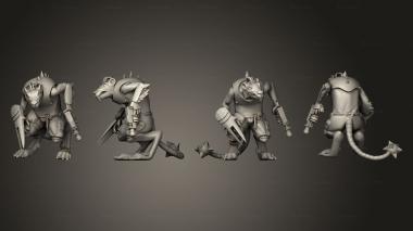 Military figurines Clawpack Melee V 9 3d model