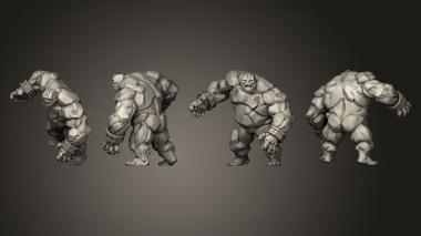 Military figurines Clay Golem 3d model