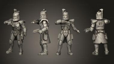 Military figurines Clone Captain Rex 1 3d model