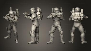 Military figurines CLONE COMMANDO 1 3d model