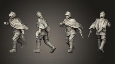Military figurines Combat Authority Field Commander 3d model