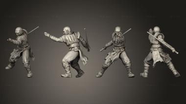 Military figurines Combat Avenging Acolyte 3d model