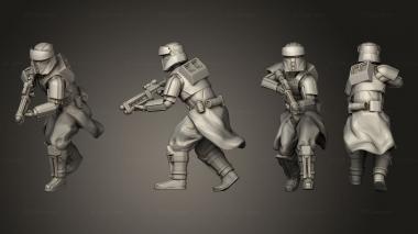 Military figurines Combat Beachtrooper 1 with Cloth 3d model