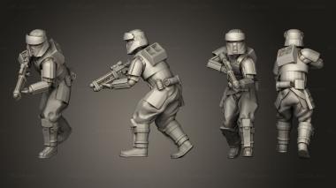 Military figurines Combat Beachtrooper 1 3d model