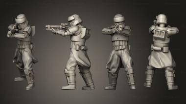 Military figurines Combat Beachtrooper 2 with Cloth 3d model