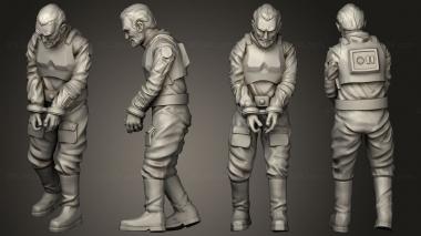 Military figurines Combat Captured Pilot 1 3d model