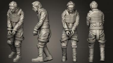 Military figurines Combat Captured Pilot 2 3d model