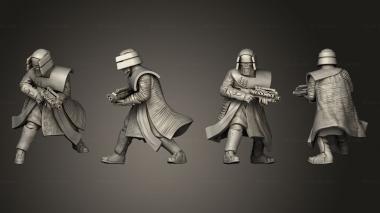 Military figurines Combat Dark Warrior Blaster 3d model