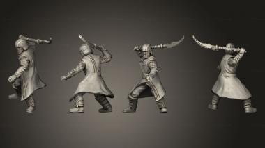 Military figurines Combat Dark Warrior Scythe 3d model