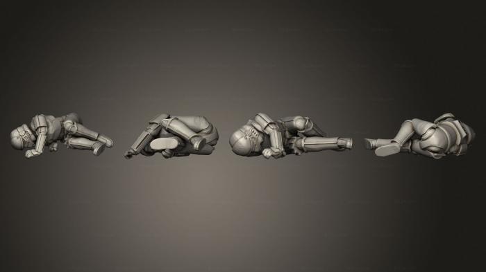 Military figurines (Combat Dead Imperial, STKW_4433) 3D models for cnc