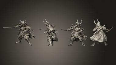 Military figurines Combat Feudal Wars Kage Otosan 3d model