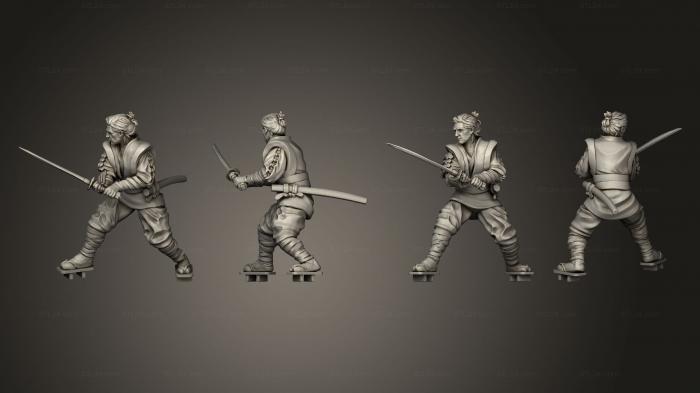 Military figurines (Combat Feudal Wars Master Ruku, STKW_4438) 3D models for cnc