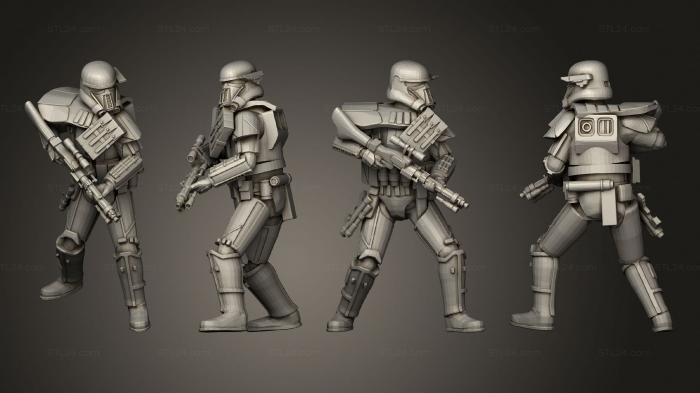 Military figurines (Combat Heavy Trooper 3, STKW_4441) 3D models for cnc