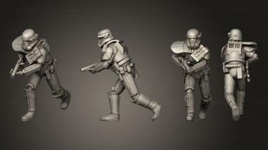 Military figurines Combat Heavy Trooper 4 3d model