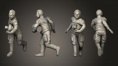 Military figurines Combat Iced Dairy Civilian 3d model