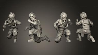 Military figurines Combat Imperial Objective 3d model